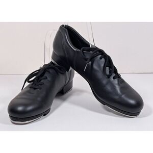 Capezio Tele Tone II Rayow System Black Leather Tap Shoes Mens Dance Shoe 12.5